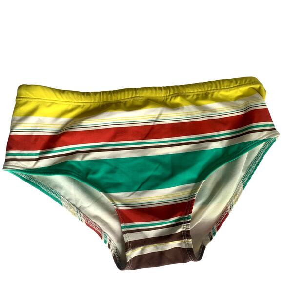 Freedhom Richard Cohen Striped Colorful Swim Bikini Bottom - Picture 1 of 7